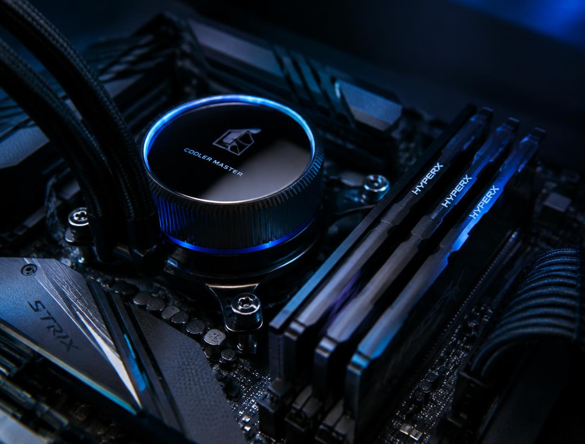 Close-up of premium PC components
